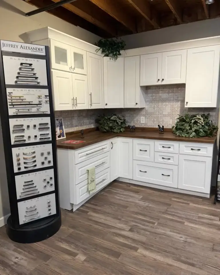 restore-warehouse-white-kitchen-cabinets-hardware-display