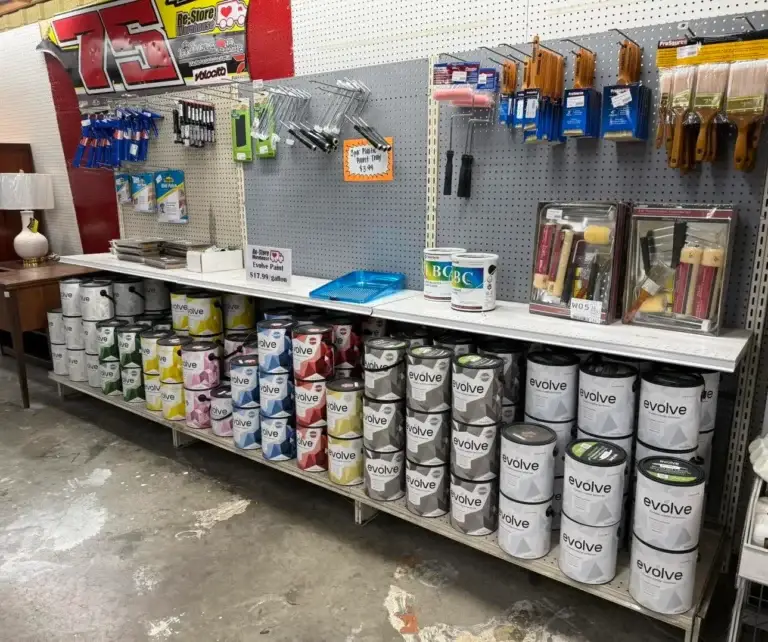 Evolve Recycled Paint & Painting Supplies at The Re-Store Warehouse